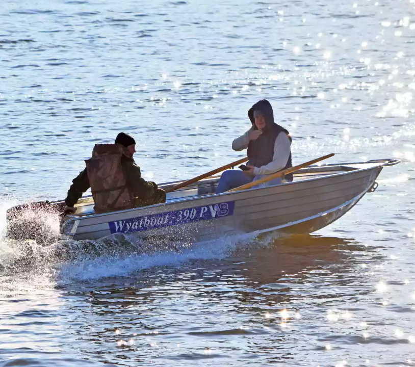 Алюминиевая лодка Wyatboat-390 P в Мытищах