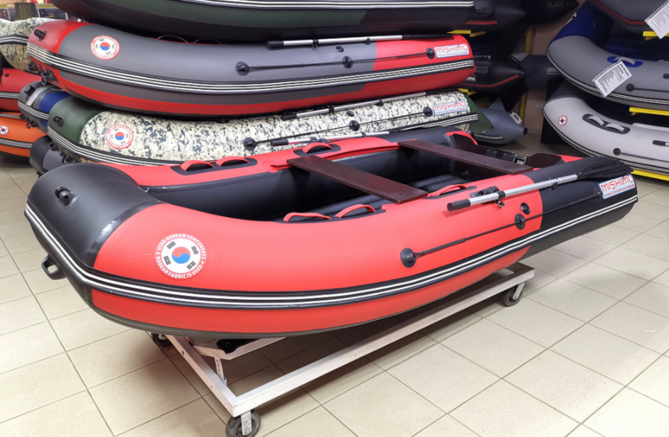 КОМПЛЕКТ Лодка MISHIMO PRO 350 + ЛОДОЧНЫЙ МОТОР MARLIN MP 9.9 (20) AMHS PRO в Мытищах