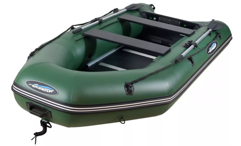 МОТОРНО-ГРЕБНАЯ ЛОДКА ПВХ GLADIATOR А 340 ТК С ФАНЕРНЫМ ПОЛОМ в Мытищах