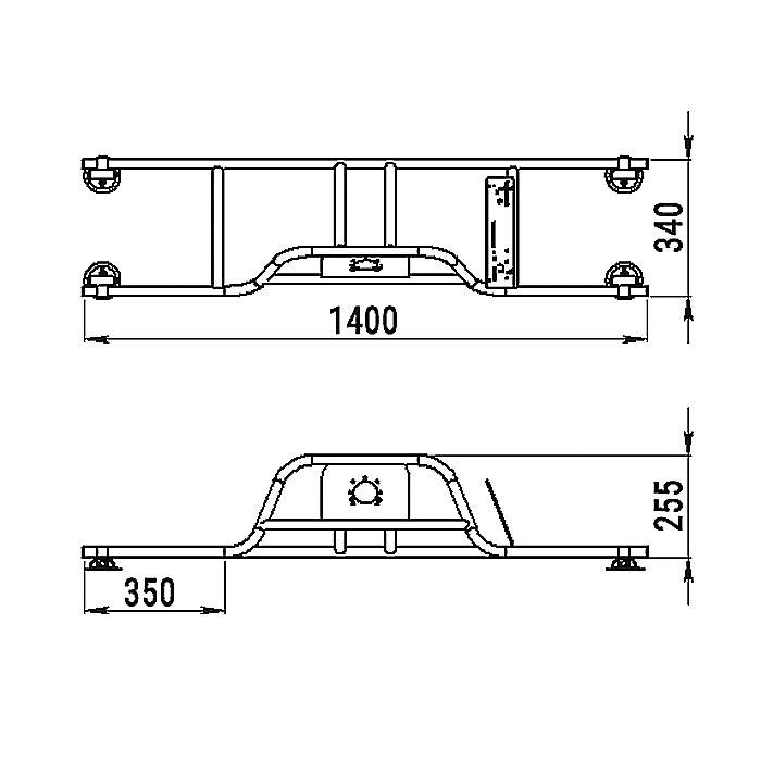 Стойка рулевая с бортовым креплением малая в Мытищах