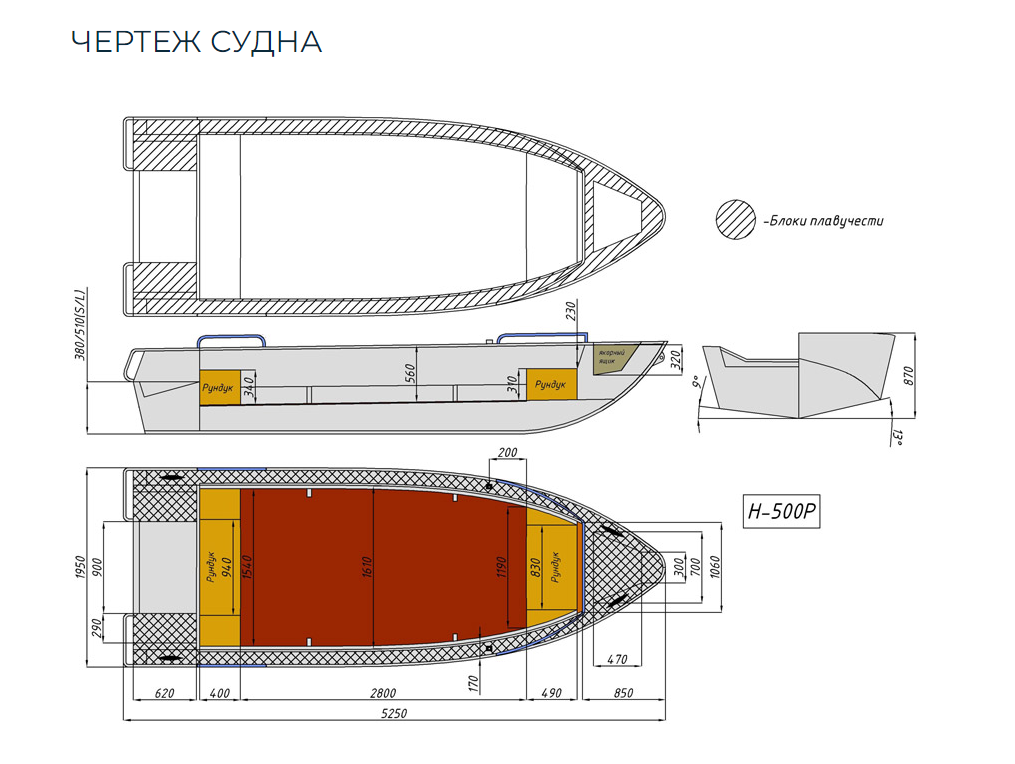 Алюминиевая лодка Неман-500 P в Мытищах