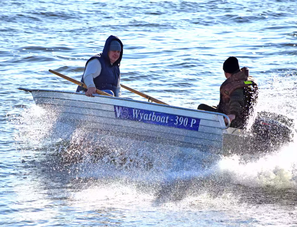 Алюминиевая лодка Wyatboat-390 P в Мытищах