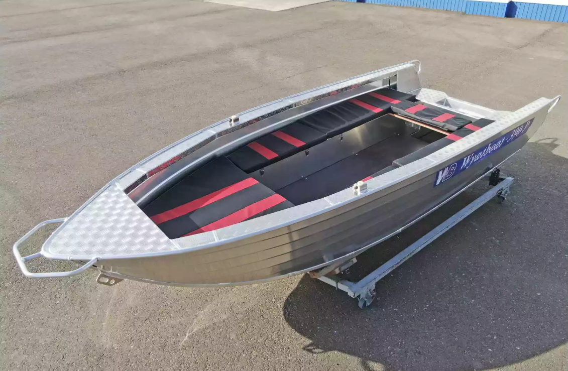 Алюминиевая лодка Wyatboat-390РМ увеличенный борт в Мытищах