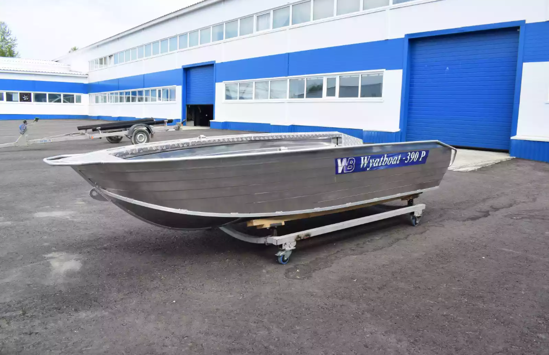 Алюминиевая лодка Wyatboat-390Р Увеличенный борт в Мытищах