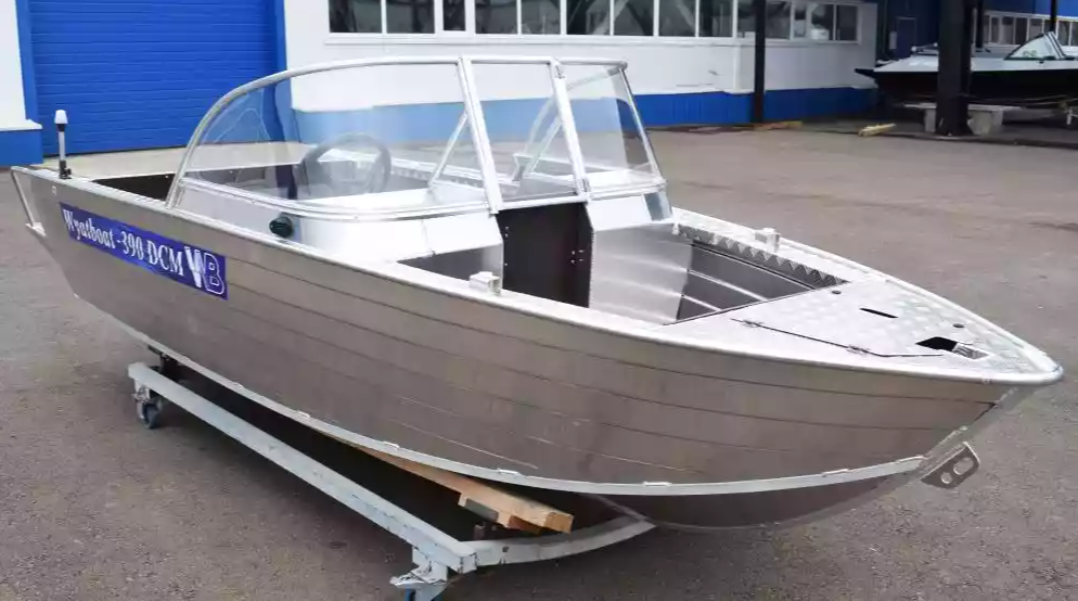 Алюминиевая лодка Wyatboat-390 DCM Увеличенный борт в Мытищах