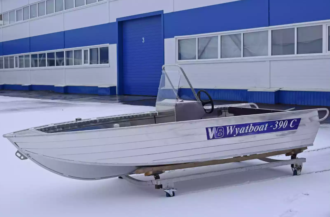 Алюминиевая лодка Wyatboat-390 C в Мытищах