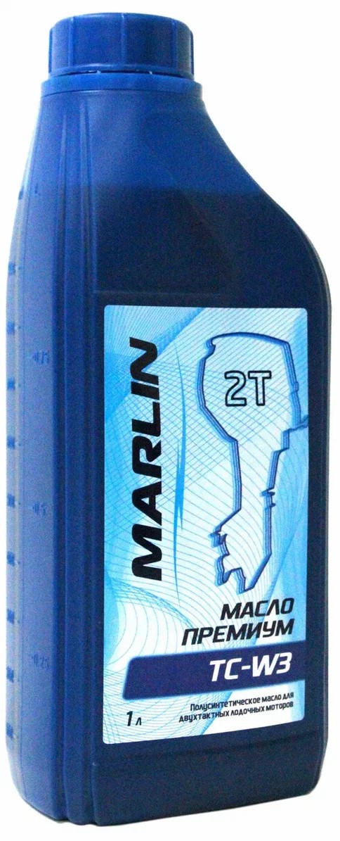 МАСЛО ПОЛУСИНТЕТИЧЕСКОЕ MARLIN ПРЕМИУМ 2Т, TC-W3, 1 ЛИТР в Мытищах