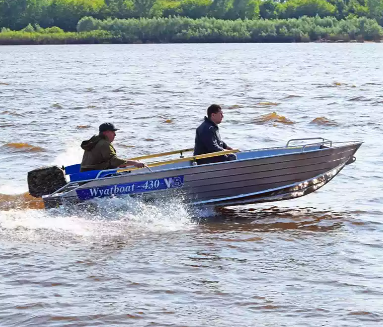 Алюминиевая лодка  Wyatboat-430М в Мытищах