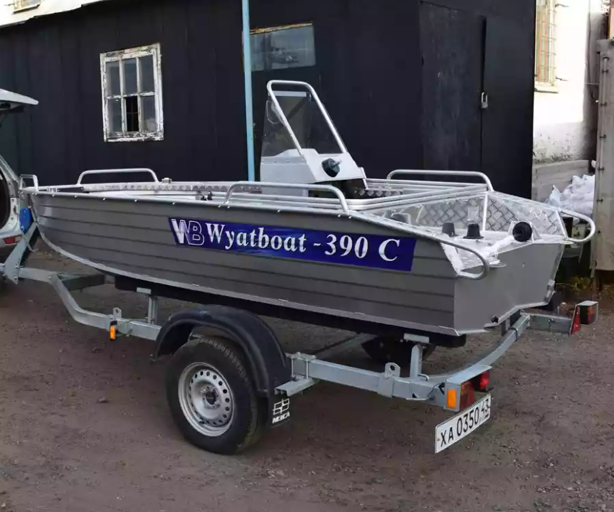 Алюминиевая лодка Wyatboat-390 C в Мытищах