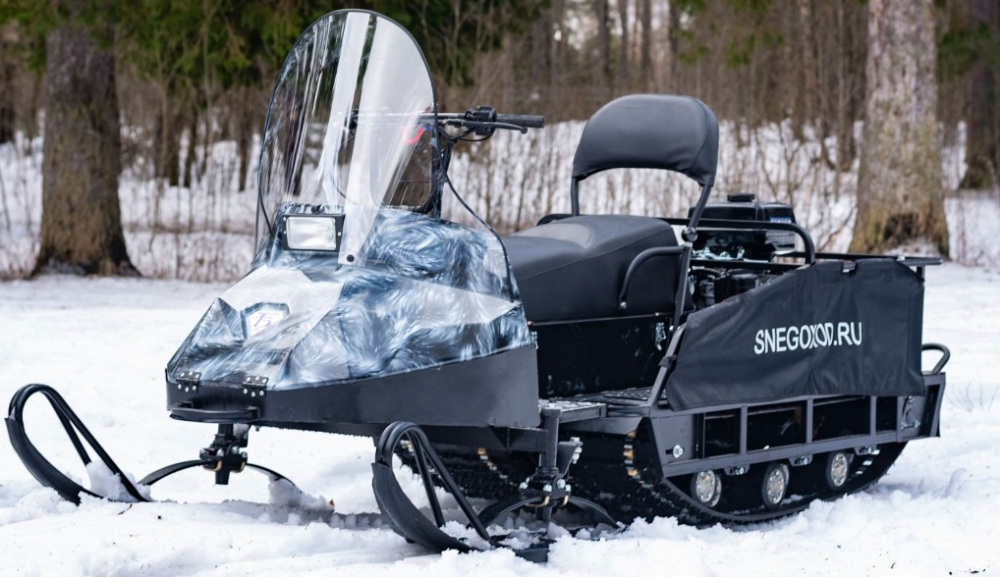 Миниснегоход Бурлак Егерь Экспедитор 15 л.с. , реверс, тормоз, капот белый в Мытищах