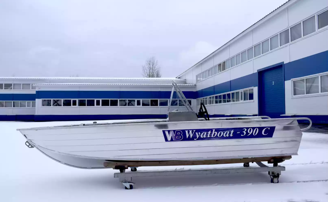 Алюминиевая лодка Wyatboat-390 C в Мытищах