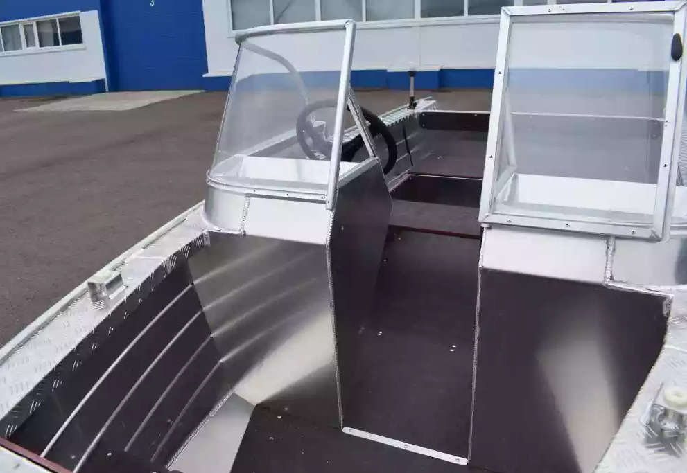 Алюминиевая лодка Wyatboat-390 DCM Увеличенный борт в Мытищах