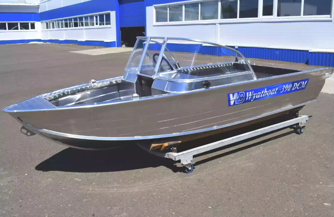 Алюминиевая лодка Wyatboat-390 DCM в Мытищах