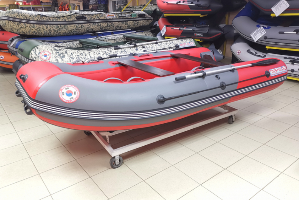 КОМПЛЕКТ Лодка MISHIMO PRO 350 + ЛОДОЧНЫЙ МОТОР MARLIN MP 9.9 (20) AMHS PRO в Мытищах