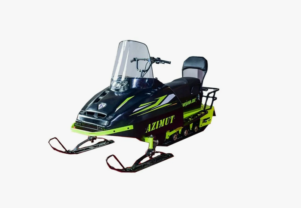 Миниснегоход Бурлак Азимут 20 л.с. , эл.запуск, реверс, тормоз гидравл, капот черный в Мытищах