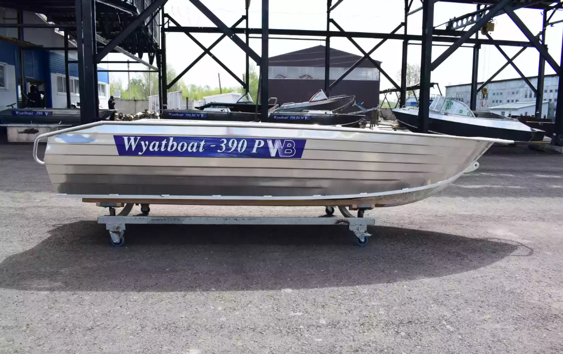 Алюминиевая лодка Wyatboat-390Р Увеличенный борт в Мытищах