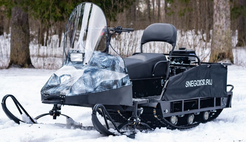 Миниснегоход Бурлак Егерь Экспедитор 15 л.с. , реверс, тормоз, капот белый в Мытищах