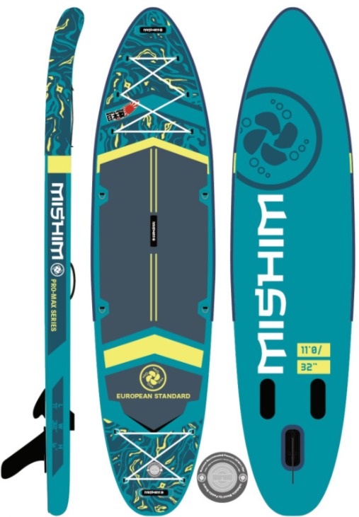 SUP (САП) Доска MISHIMO PRO-MAX Light Teal 11,6’ (355см) в Мытищах