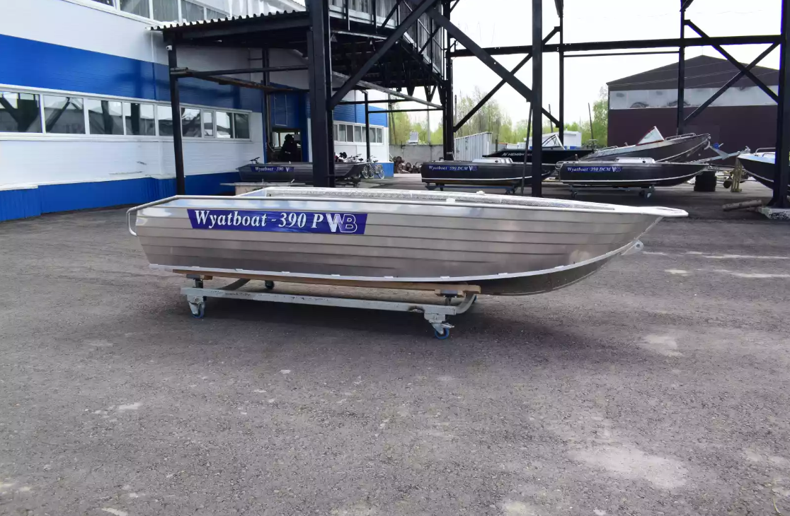 Алюминиевая лодка Wyatboat-390Р Увеличенный борт в Мытищах