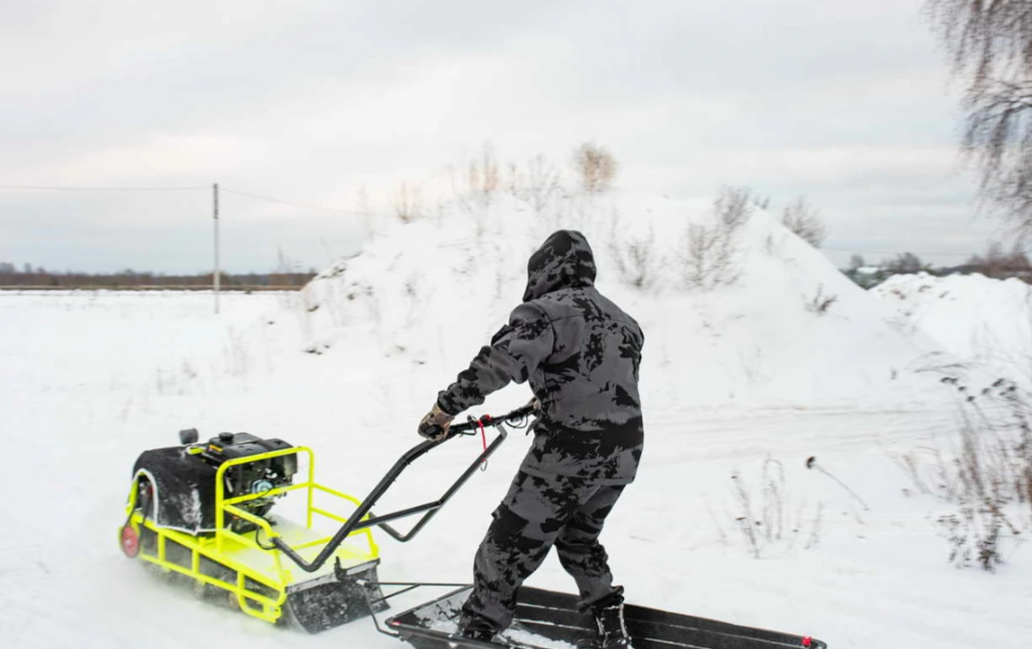 Мотобуксировщик Бурлак ХОЗЯИН-1 (капот ткань) в Мытищах