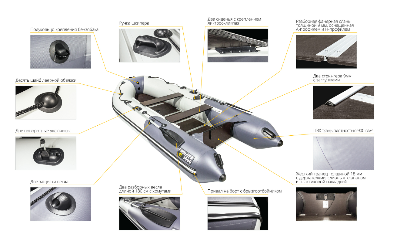 Лодка Ривьера Компакт 3600 СК в Мытищах