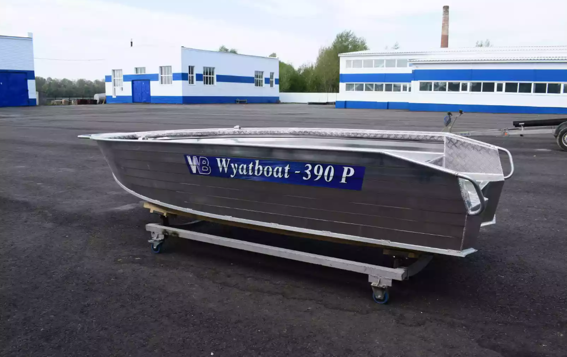 Алюминиевая лодка Wyatboat-390Р Увеличенный борт в Мытищах
