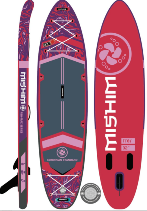 SUP (САП) Доска MISHIMO PRO-MAX Viva Magenta 10.6’ (320см) в Мытищах