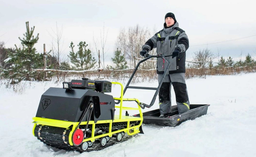 Мотобуксировщик Бурлак ХОЗЯИН-1 (капот ткань) в Мытищах