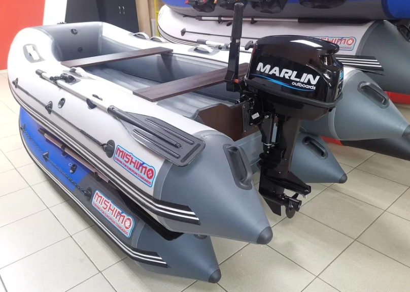 КОМПЛЕКТ ЛОДКА MISHIMO LITE 350 + МОТОР 9,8 Л.С. в Мытищах