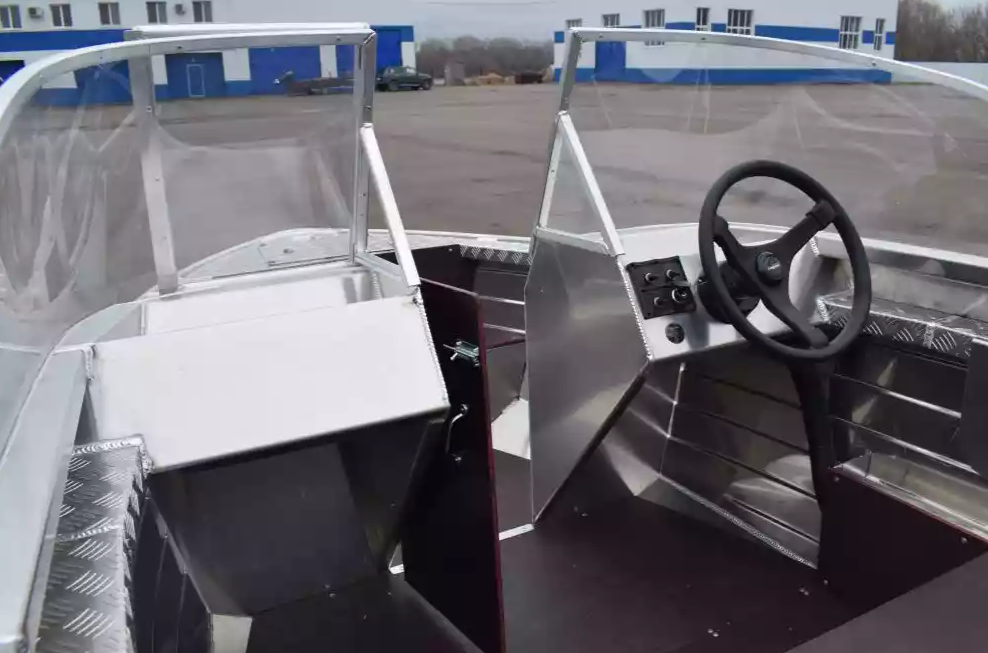 Алюминиевая лодка Wyatboat-390 DCM Увеличенный борт в Мытищах