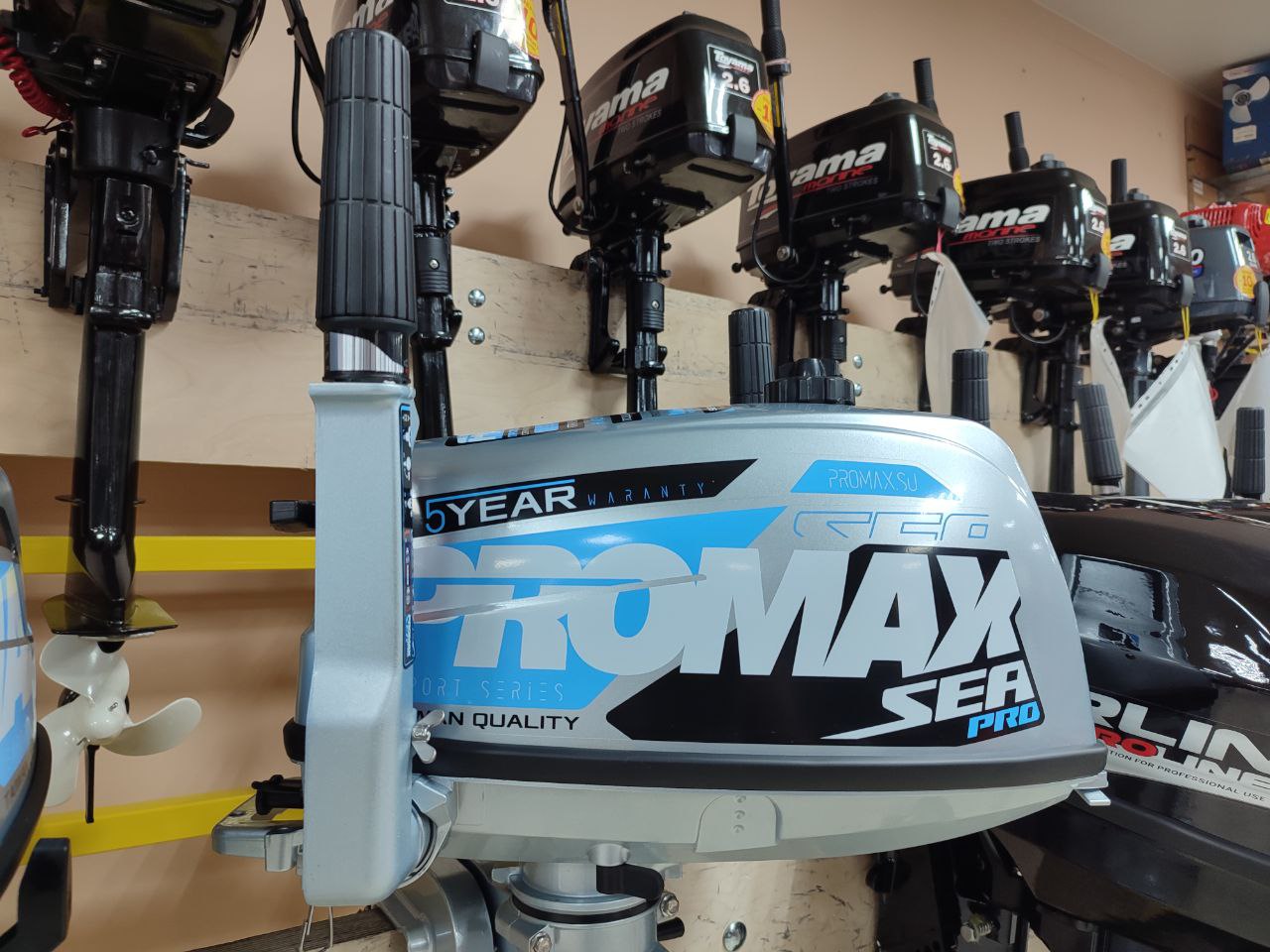 Лодочный мотор PROMAX SP5FHS (внешний бак 12 л) в Мытищах