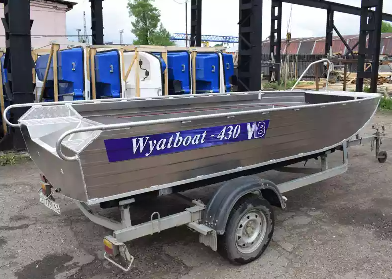Алюминиевая лодка  Wyatboat-430 Master в Мытищах