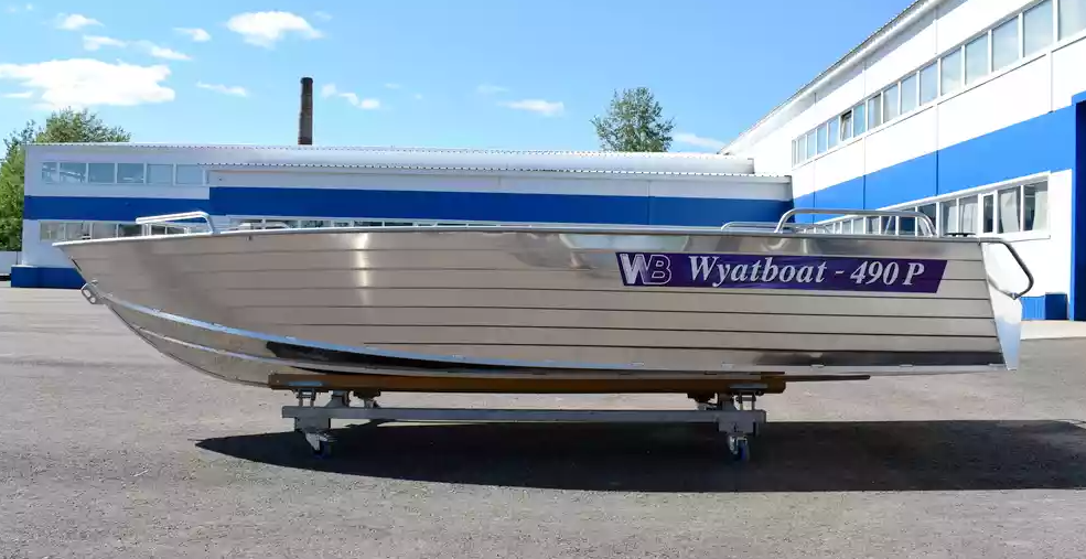 Алюминиевая лодка Wyatboat-490 P в Мытищах