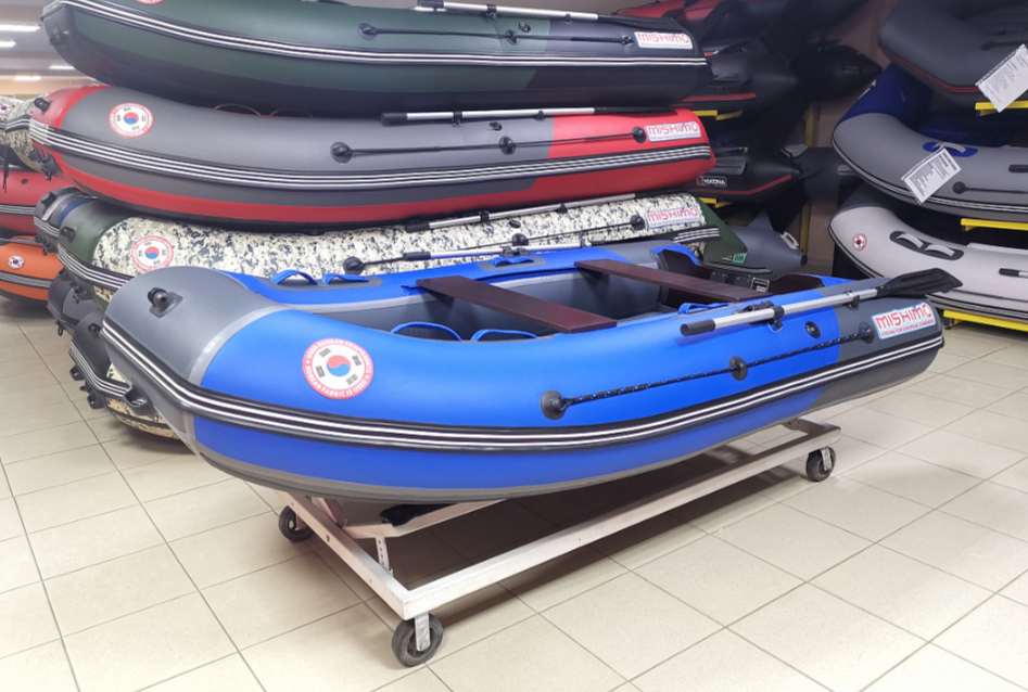 КОМПЛЕКТ Лодка MISHIMO PRO 350 + ЛОДОЧНЫЙ МОТОР MARLIN MP 9.9 (20) AMHS PRO в Мытищах