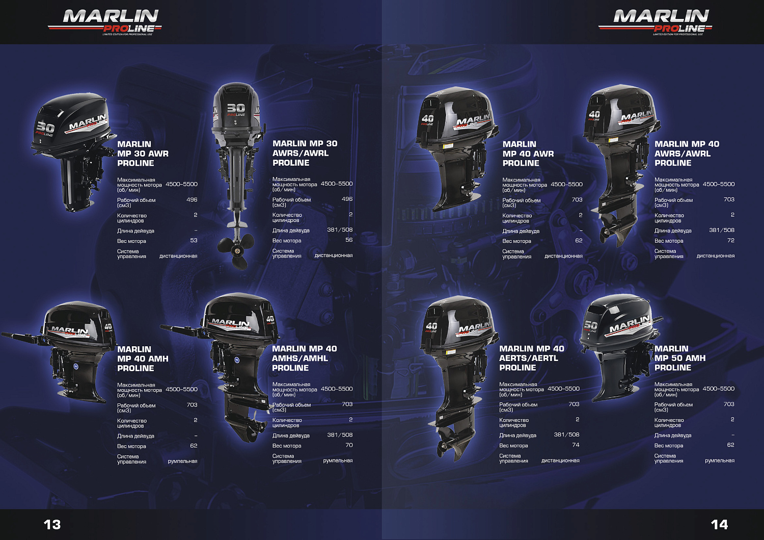 Лодочный мотор MARLIN MP PROLINE 9.9(15) AMH в Мытищах