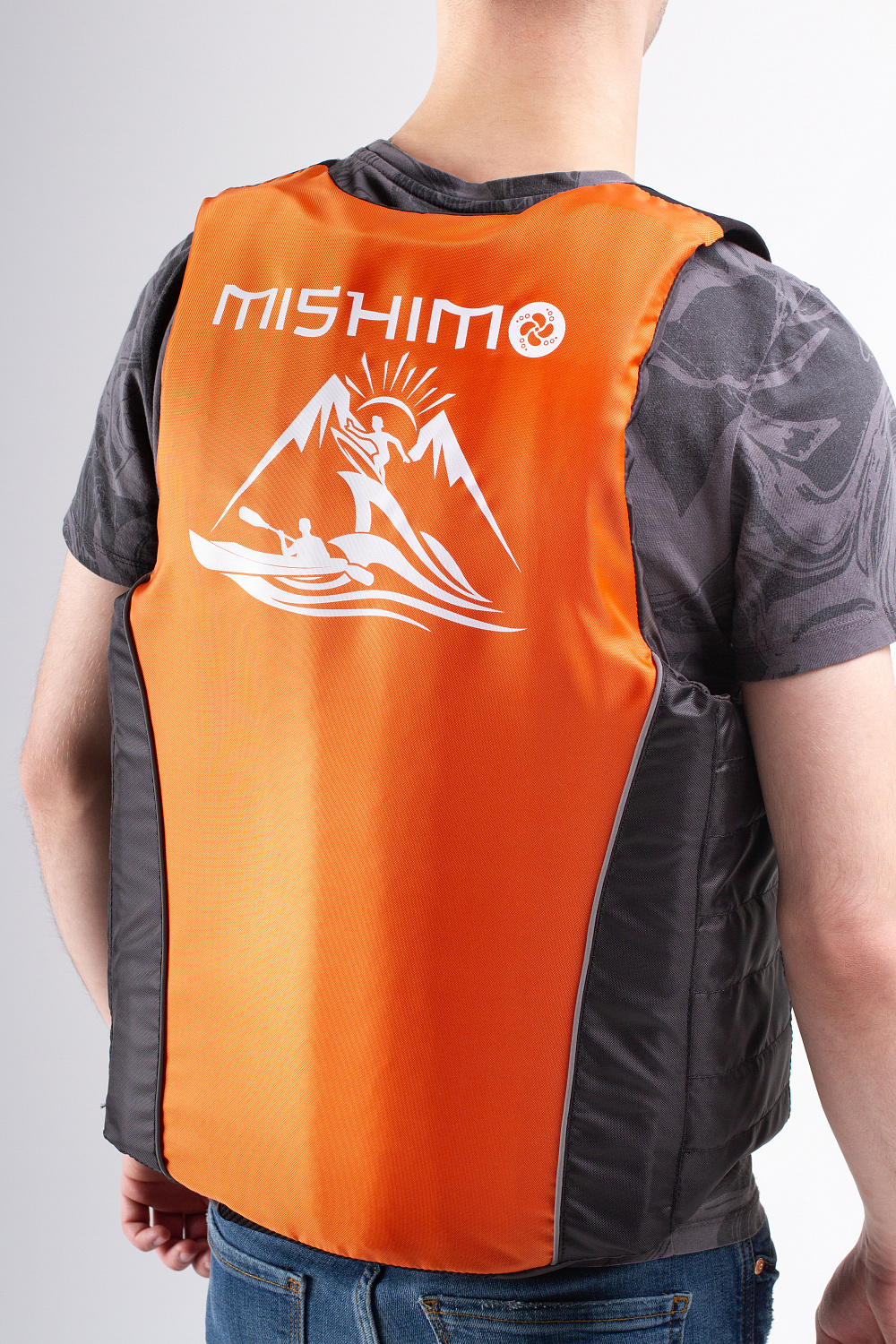 Жилет спасательный MISHIMO PRO Премиум качества Черно-оранжевый в Мытищах